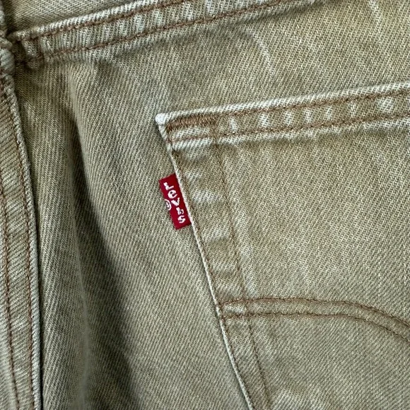 Vintage Levis 501 XX Jeans Mens 34x32 Brown Denim Button Fly Straight Leg Y2K - Picture 16 of 16